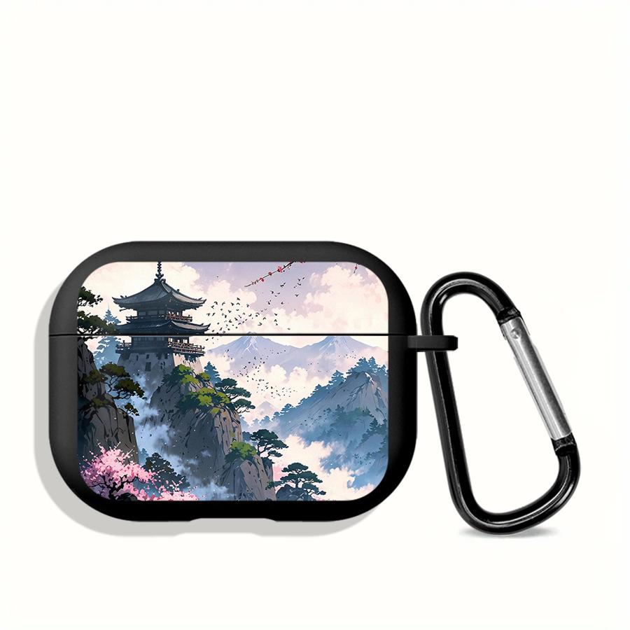 

Японский горный пейзаж Чехол для Airpods 3 Pro3 1 2 Pro Pro2 4 Чехлы для наушников Обложка Airpods 4