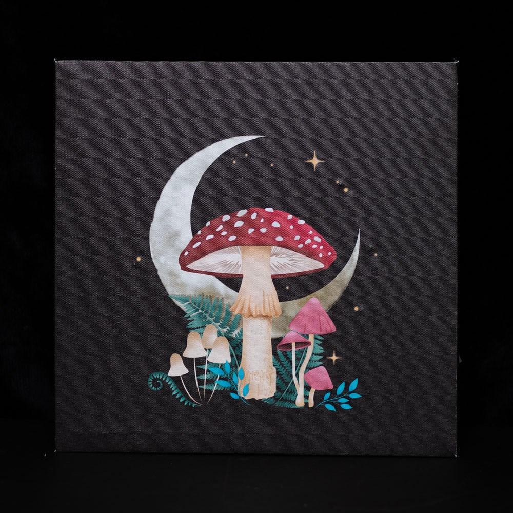 Something Different Canvas Forest Mushroom Light Up Canvas