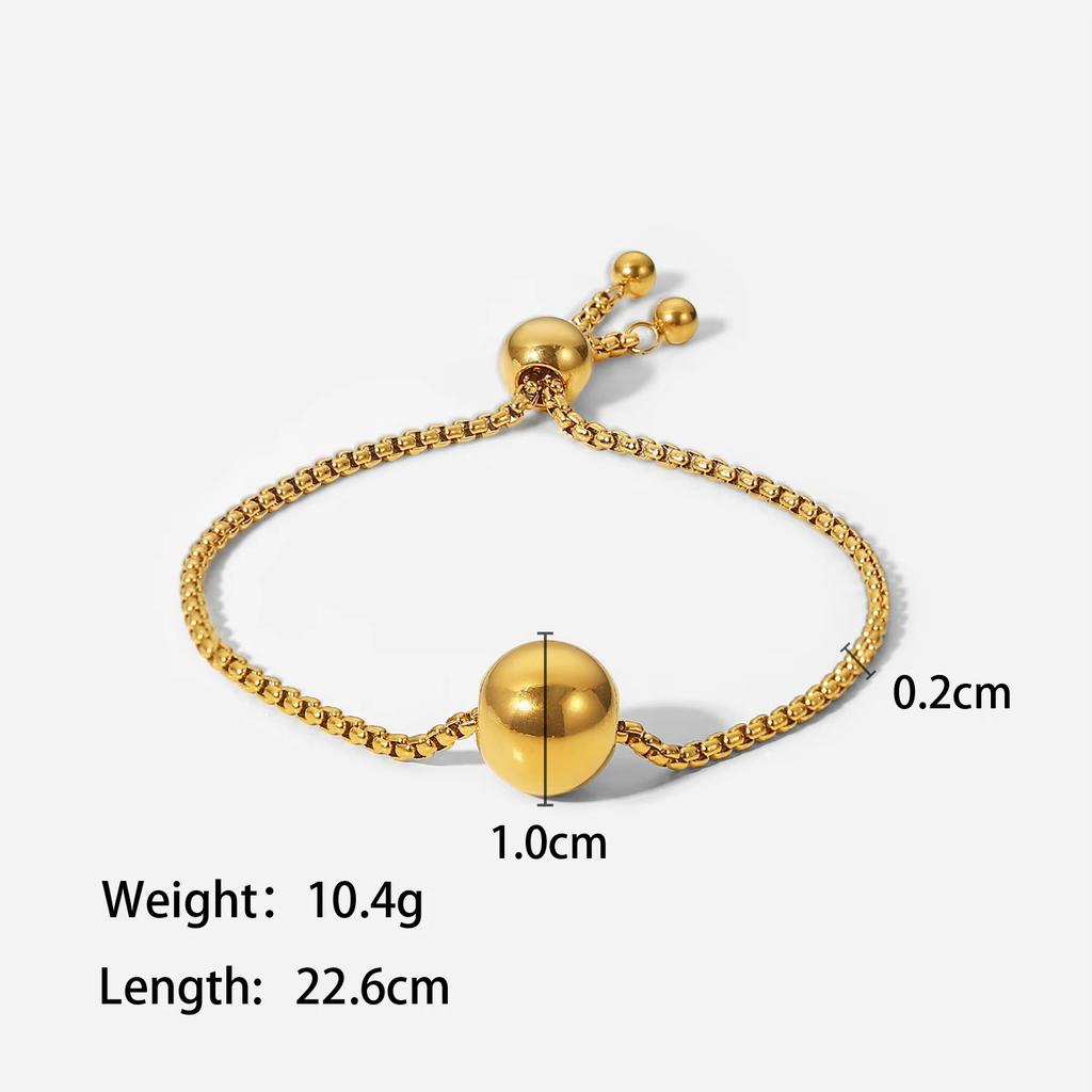 Yori Distinctive Stainless Steel Balls Pendant New Style Necklace Bracelet 18K Gold Plated Waterproof Fashion Statement Jewelry