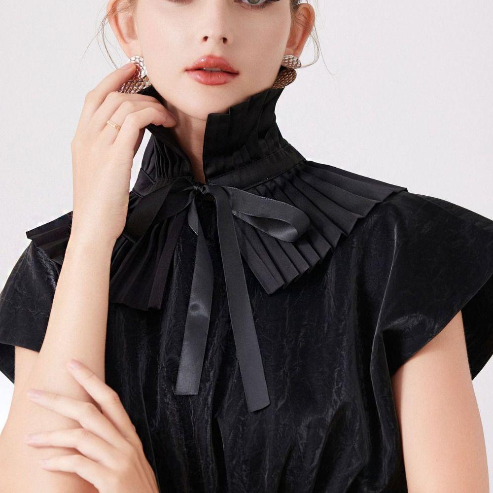 Abnehmbarer Renaissance-Kragen Mittelalterlicher Stil Falscher Kragen Schicker Rüschenkragen Opernaufführung