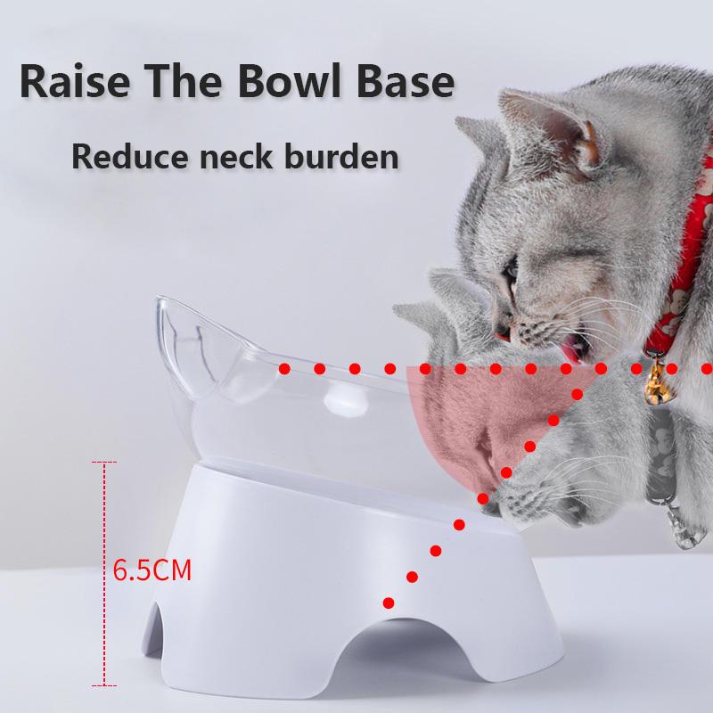 WTEMPO Cat and Dog Eating Bowls Pet Eating Basins Household Pet Supplies Neck Protection Water Dispensers