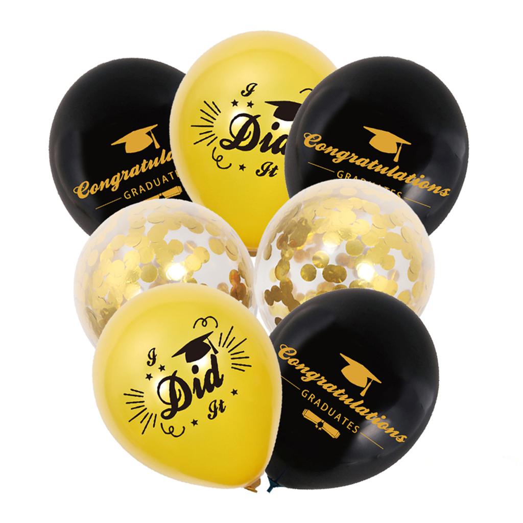 4-Piece Set Of Graduation Season Flag Balloon Cake Card Set Spiral Pendant Plug-In Three-Dimensional