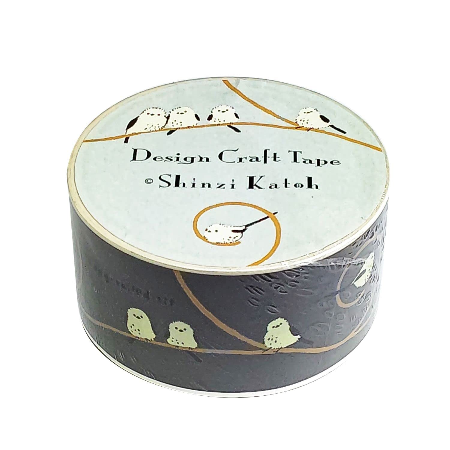 

Craft Shinzi Katoh Design Shimaenaga 45mm Wide x 10m Seal-do Tape, Tape, (Long-tailed Tit), Roll, ks-cft-10011