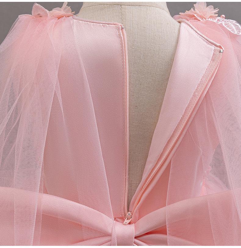 Glitzerndes flauschiges Netz-Prinzessinnenkleid für Baby-Mädchen - 1. Geburtstag & Abendmode