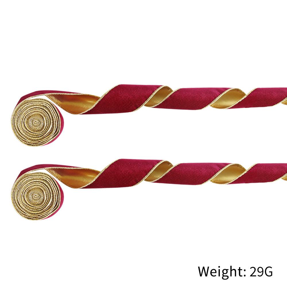 Luxurious Green Red Blue Plush Christmas Ribbon For Elegant Holiday Decor Gifts