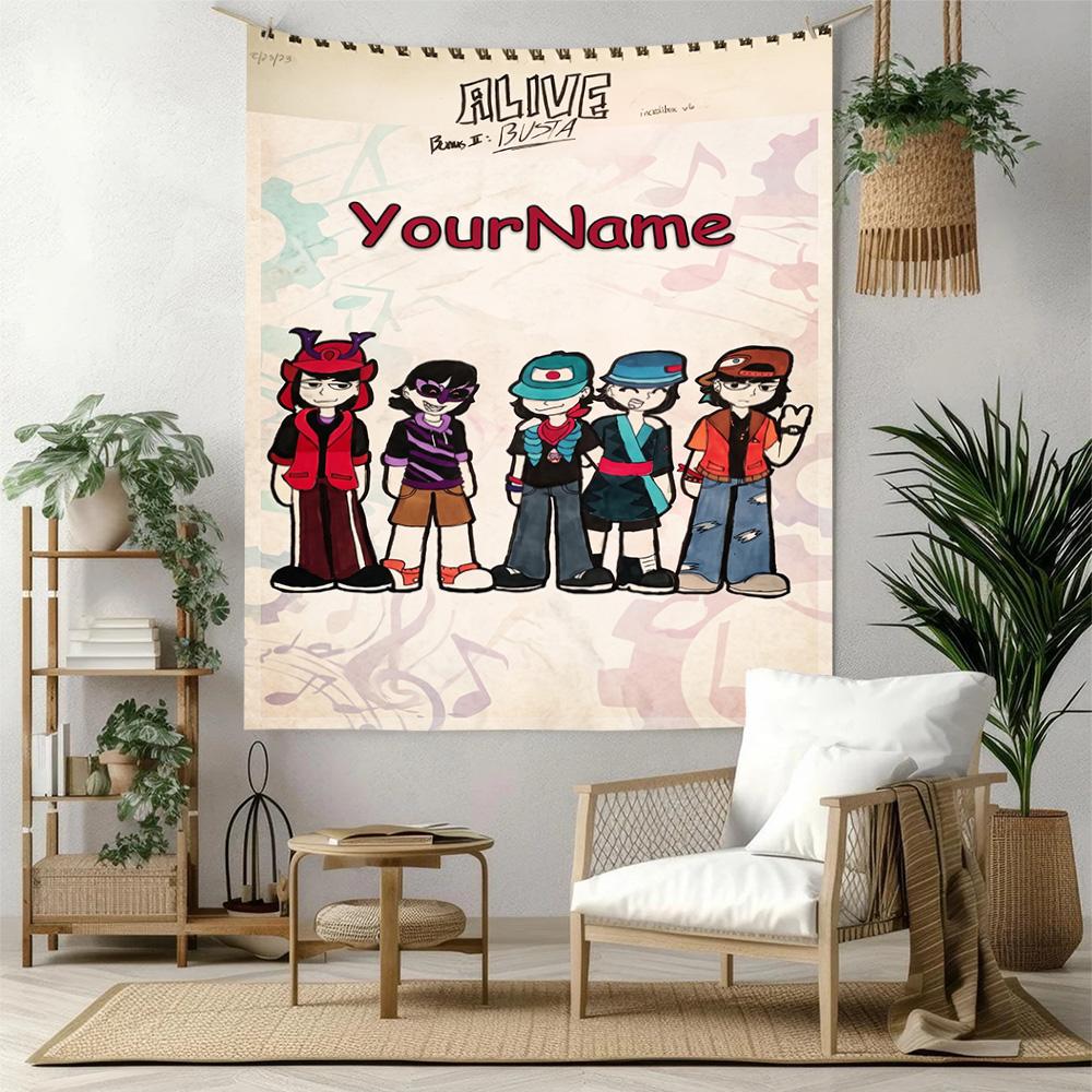 Incredibox Custom Your Name Wall Decor Tapestry Art For Pet Memorial Birthdaywedding Party Backdrop Family Gift