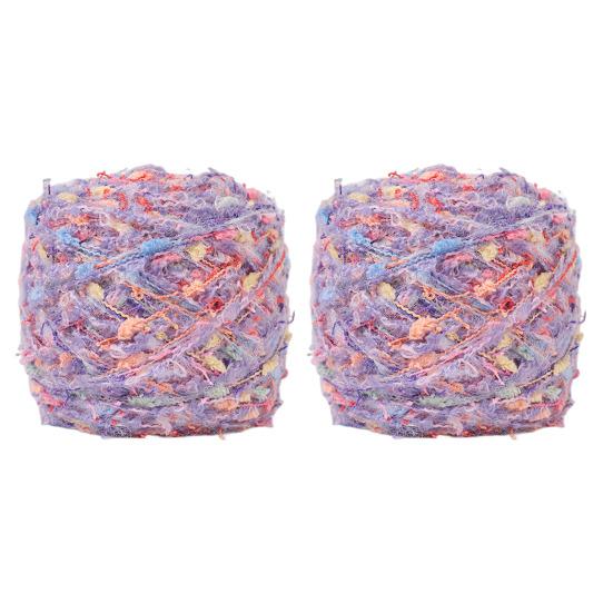 1/2Pcs 100G Hand Blended Yarn Ball DIY Handmade Knitting Crafts Bags Gloves Tassels