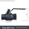 DN25 1-Zoll Gewinde Hochtemperatur-Kugelhahn