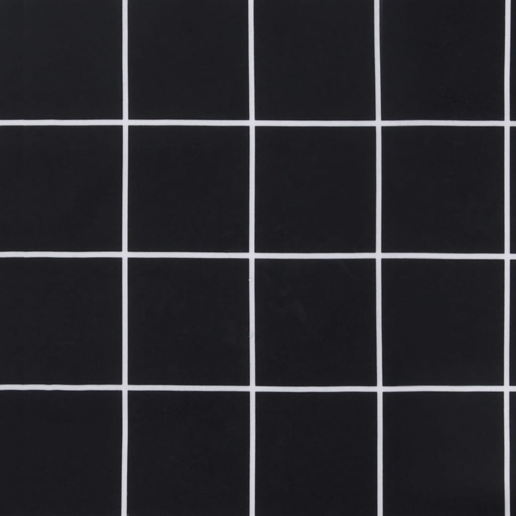 Pallet Cushions 2 Pcs Black Checkered Pattern Oxford Fabric