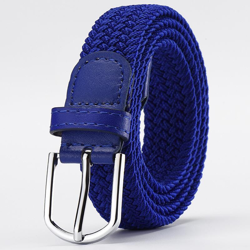 Versatile Unisex Woven Elastic Belt Fashionable Canvas Belt For Everyday Wear And Casual Use
