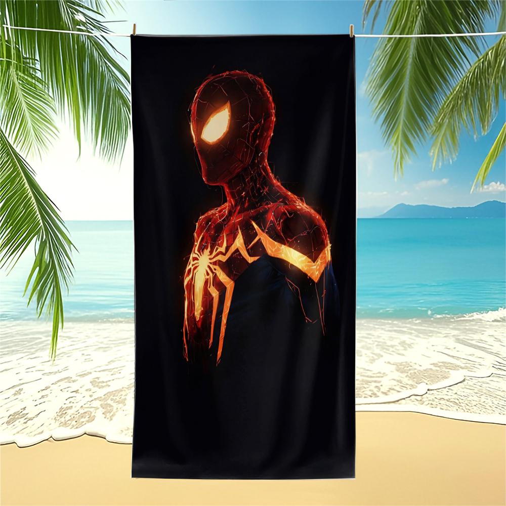 Superhero Spider-Man Beach Towel, For Travel Gym Shower Camping Quick Dry Sports Classic Large Beach Towels,Best Kids Boys Gift