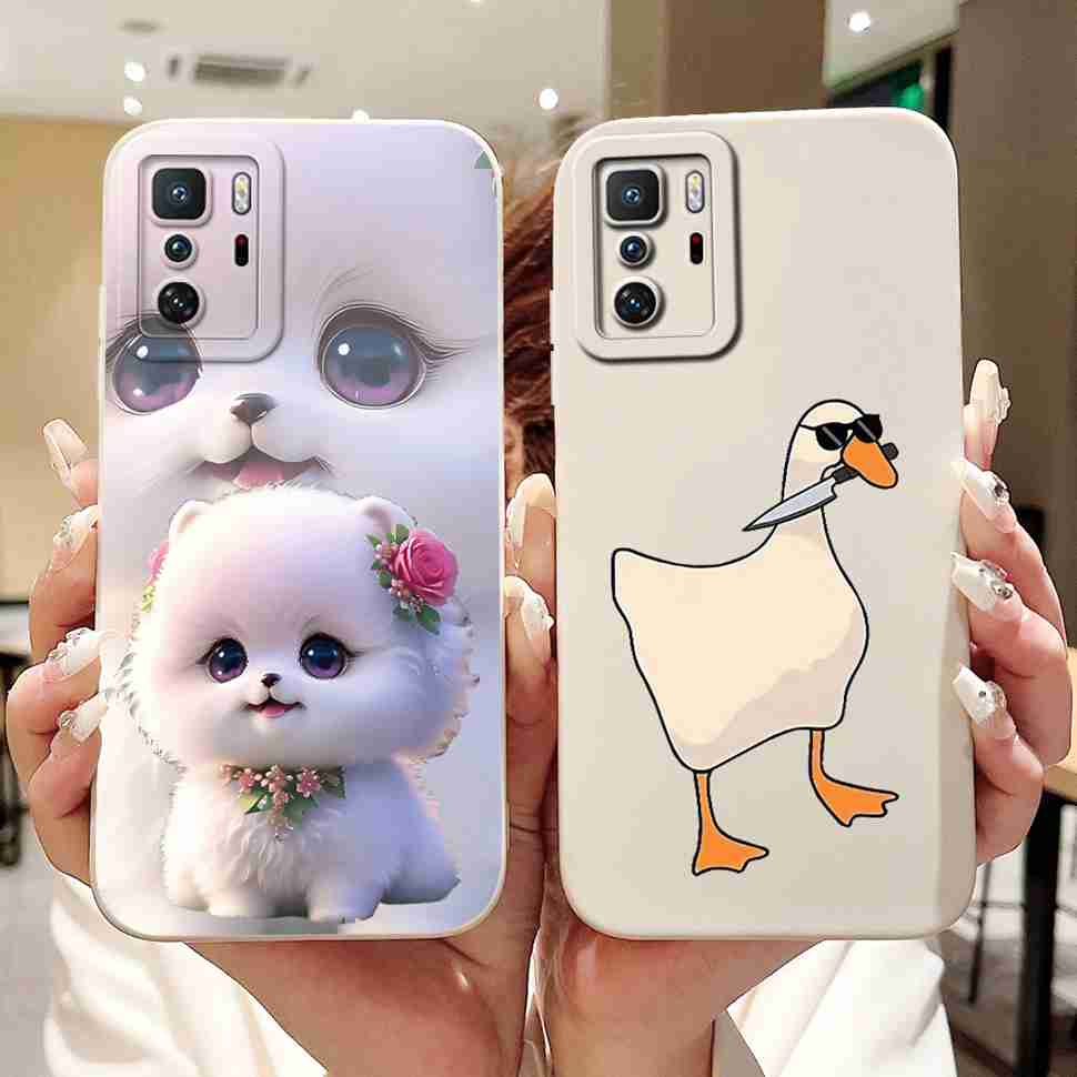For  Xiaomi Redmi Note 10 Pro China Case Cute Cartoon Girl Cover Soft Silicone Phone Case For Xiaomi POCO X3 GT X3GT Full Bumper