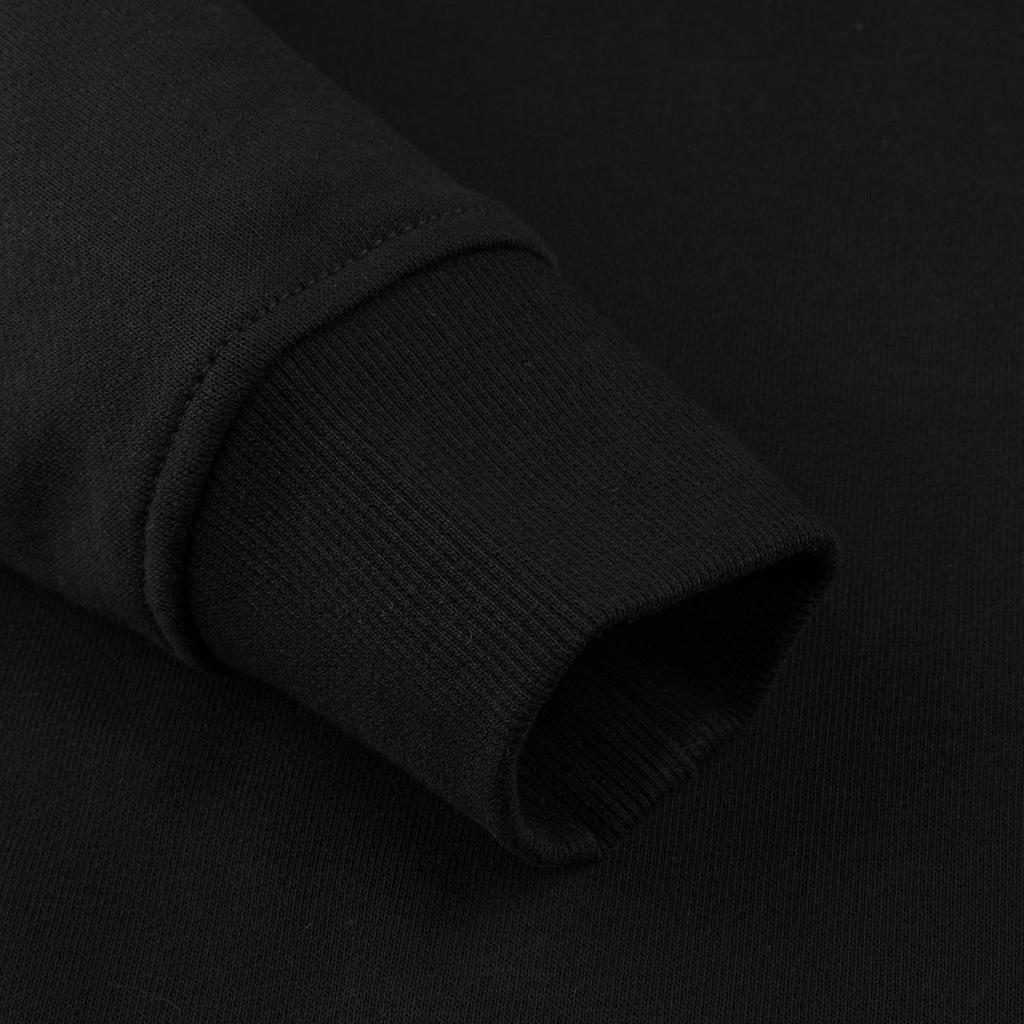 Vans Logo Daisy Embroidery Crew Neck Pullover Long Sleeve Sweatshirt Women Tops Black VN0A7Q1JBLK