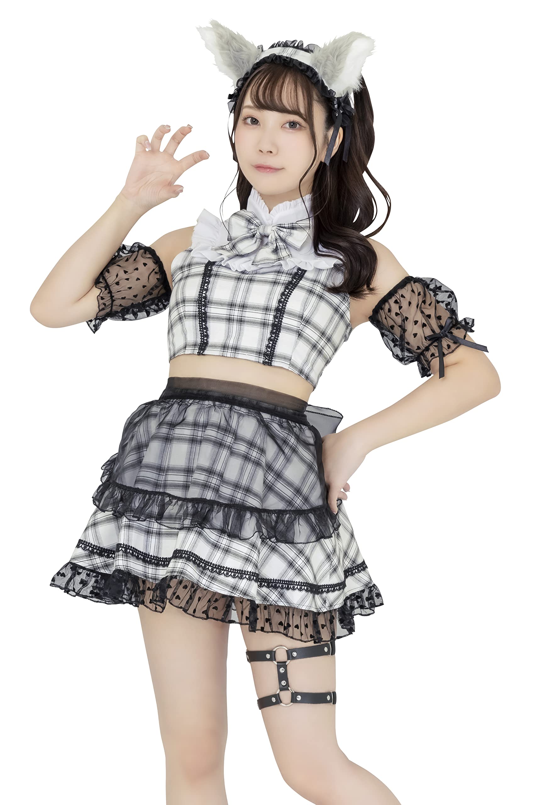 

Clearstone Lyrical Palette Cosplay Halloween Ash Wolf Maid Gray Women s