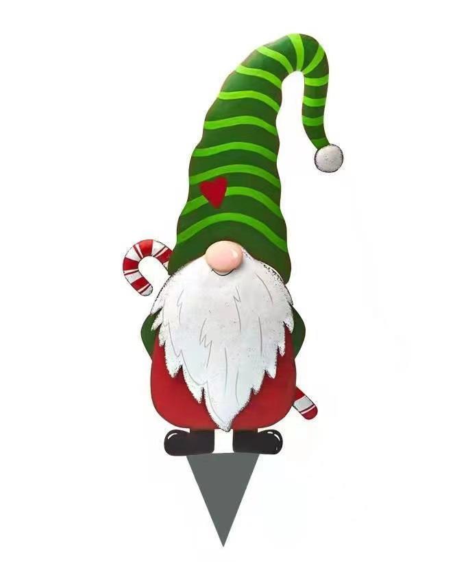 Garden Decor for Outside, Gnomes Iron Decoration Plugin for Decor, Yard Art Stakes for Lawn Backyard Porch Garden Decorations