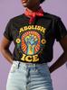 Abolish ICE Protest Shirt - Faux Embroidery Activist Social Justice Unisex Tee