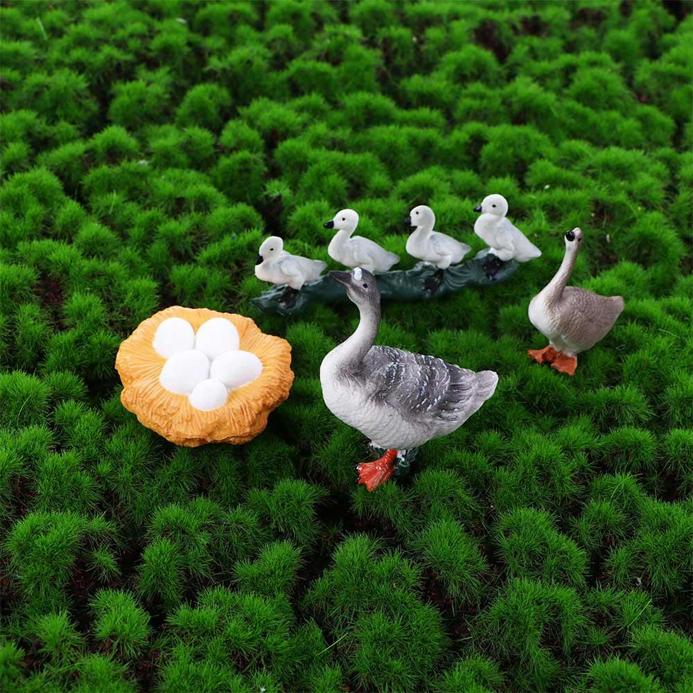 Zyklus Miniatur Huhn Hahn Weiße Gans Wachstumszyklus Simulation Zyklus Ente Figur Lebenszyklus Figuren
