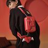 FILA Original Box Small Shoulder Bag Casual Fashion Personality Trendy Versatile PU Crossbody Bag Women bags Legendary-Red F13W519172FRD