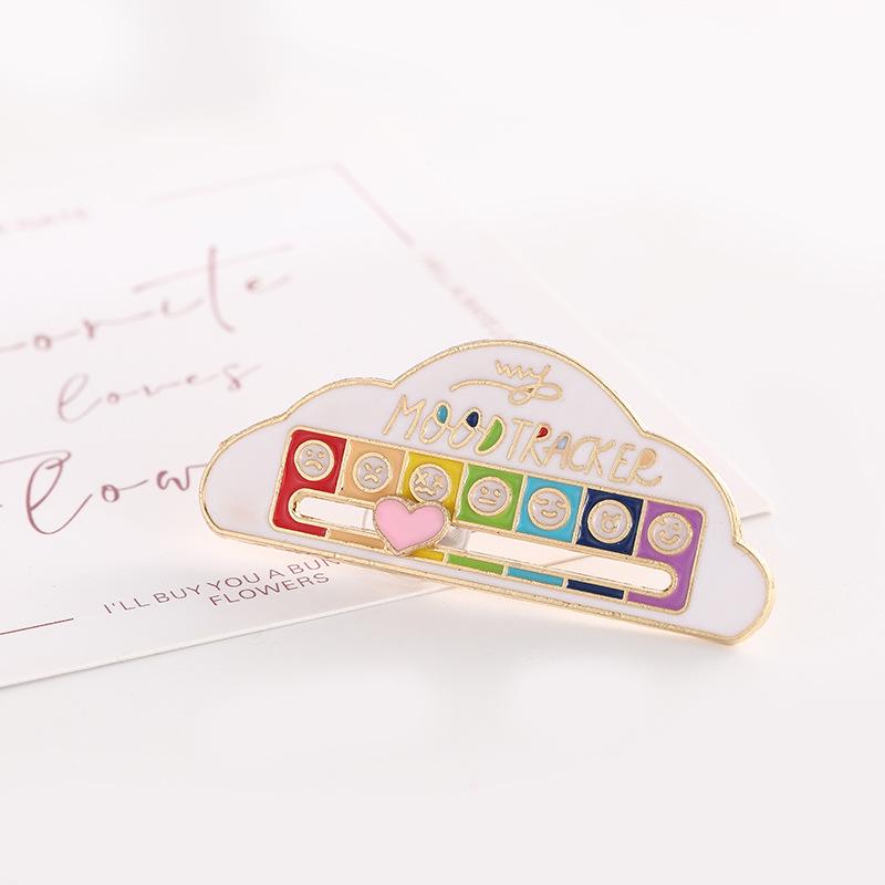 New Mood-Changing Sliding Brooch: Valentine's Day Pin for Couples - Social Battery Theme.