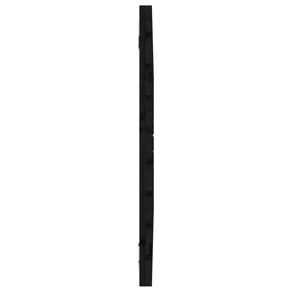 Vidaxl Wezgłowie Łóżka, Czarne, 96X3X63 Cm, Lite Drewno Sosnowe