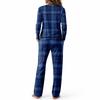 Set Pigiama Casual da Donna a Manica Lunga con Scollo Rotondo e Coulisse, Gamba Larga, per Dormire