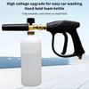 Adjustable Car Wash Foam Gun 1L Capacity 1/4 Quick Connector High Pressure for Personal Auto Care Use