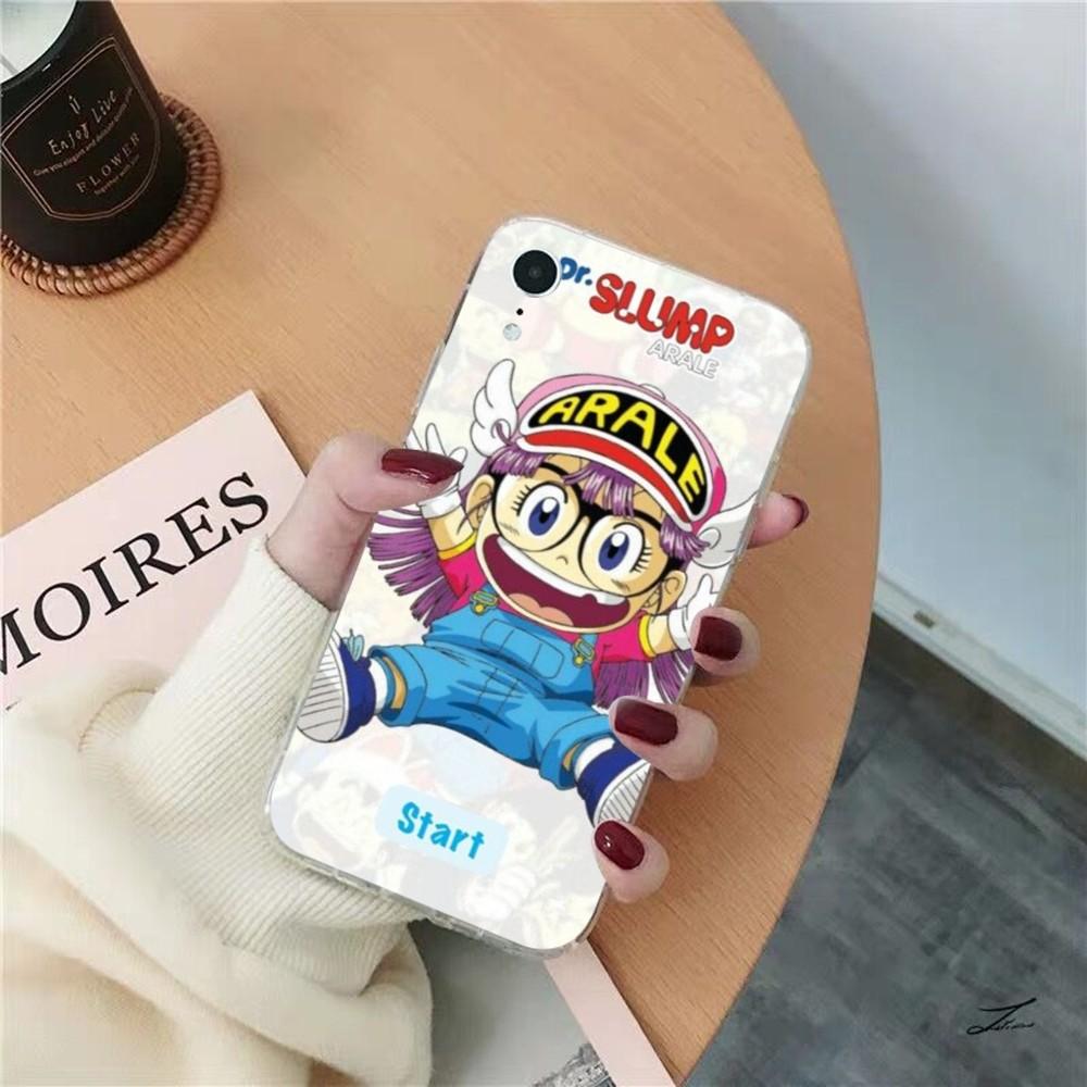 Cartoon Dr Slump Phone Case for iPhone 15 8 7 6 6S Plus X SE 2020 XR XS 14 11 12 13 Mini Pro Max Mobile Case