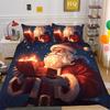 Christmas Gift 3D Printed Polyester Pillowcase Quilt Cover Two Or Three-Piece Set Is Available