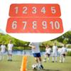 10 Pieces Flat Cones Markers Non Slip,Square,Floor Agility Dots,Floor Playmat for Soccer
