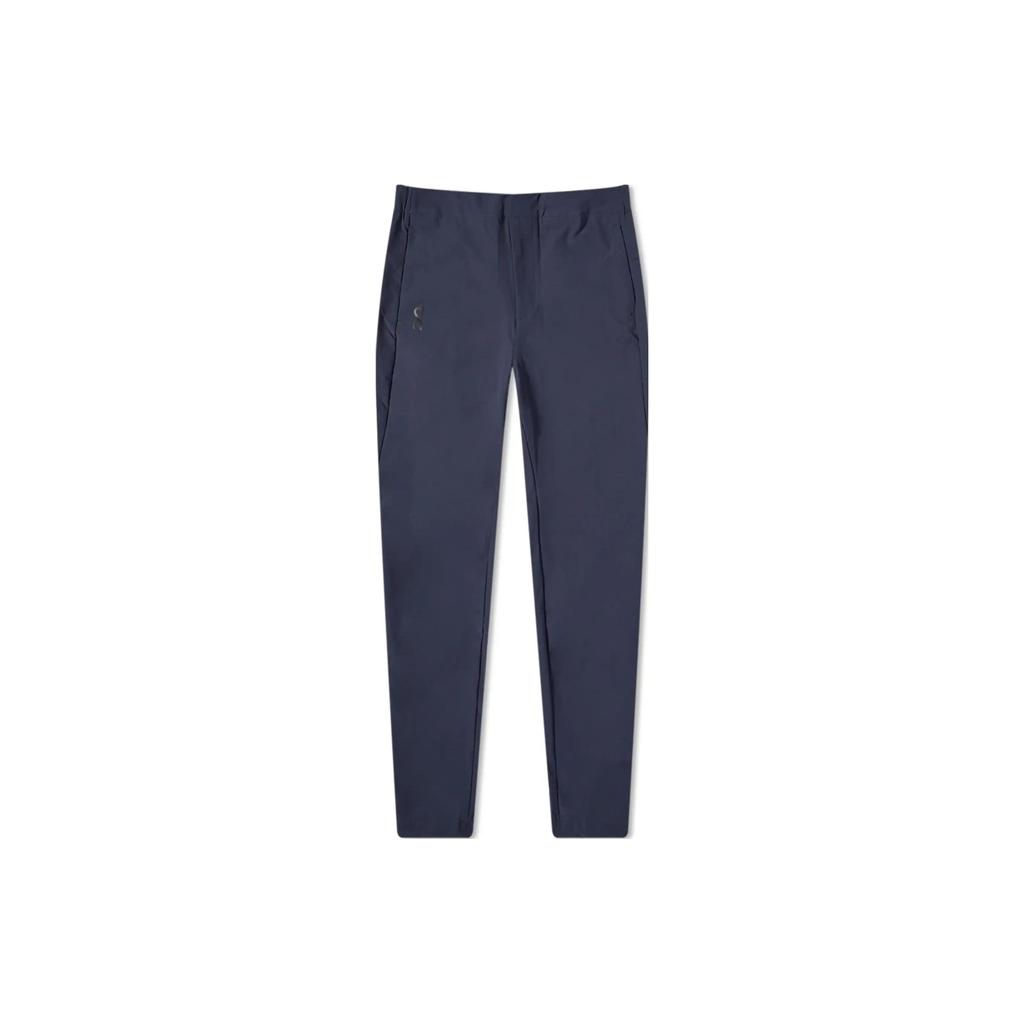On Running Active Pants Solid Color Casual Quick-Dry Mid-Rise Knitted Sports Pants Men Pants Navy-Blue 136.00319