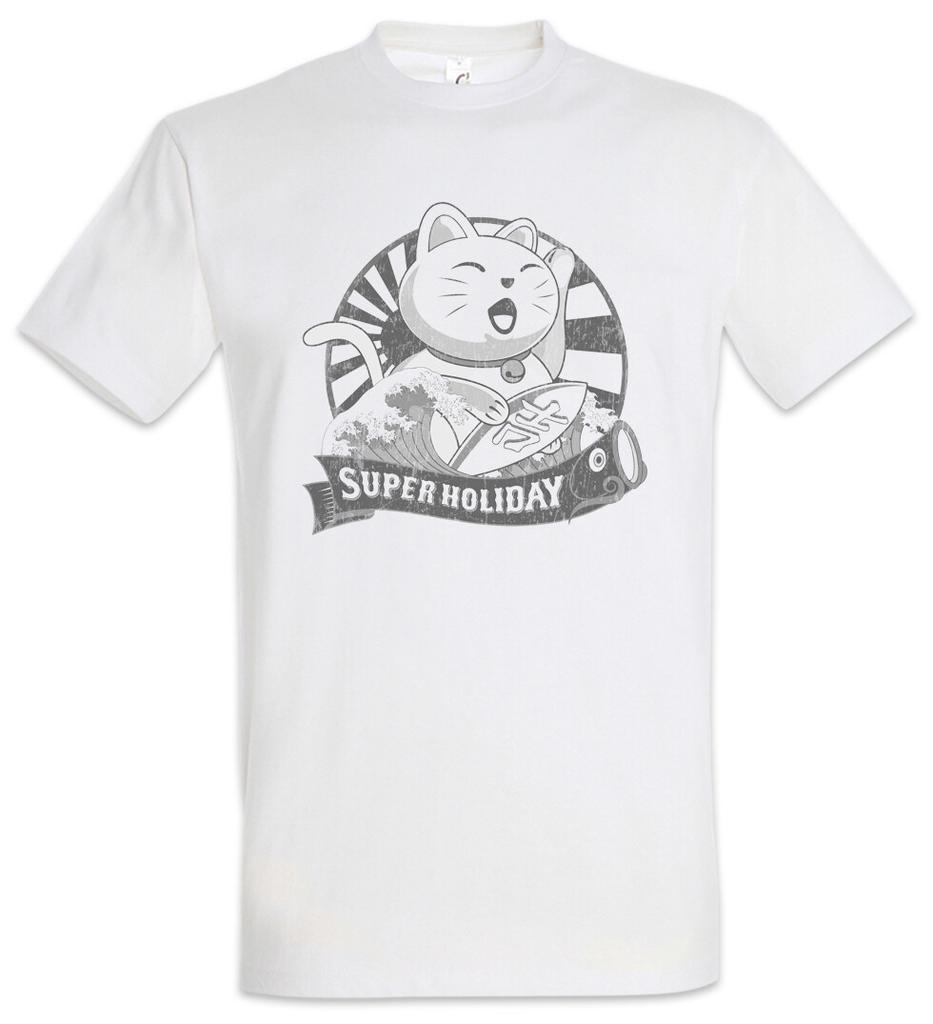 Maneki Neko VII T-Shirt Mens Womens Tees Top Maneki-neko Manekineko Cat Cats Love Addicted Addiction