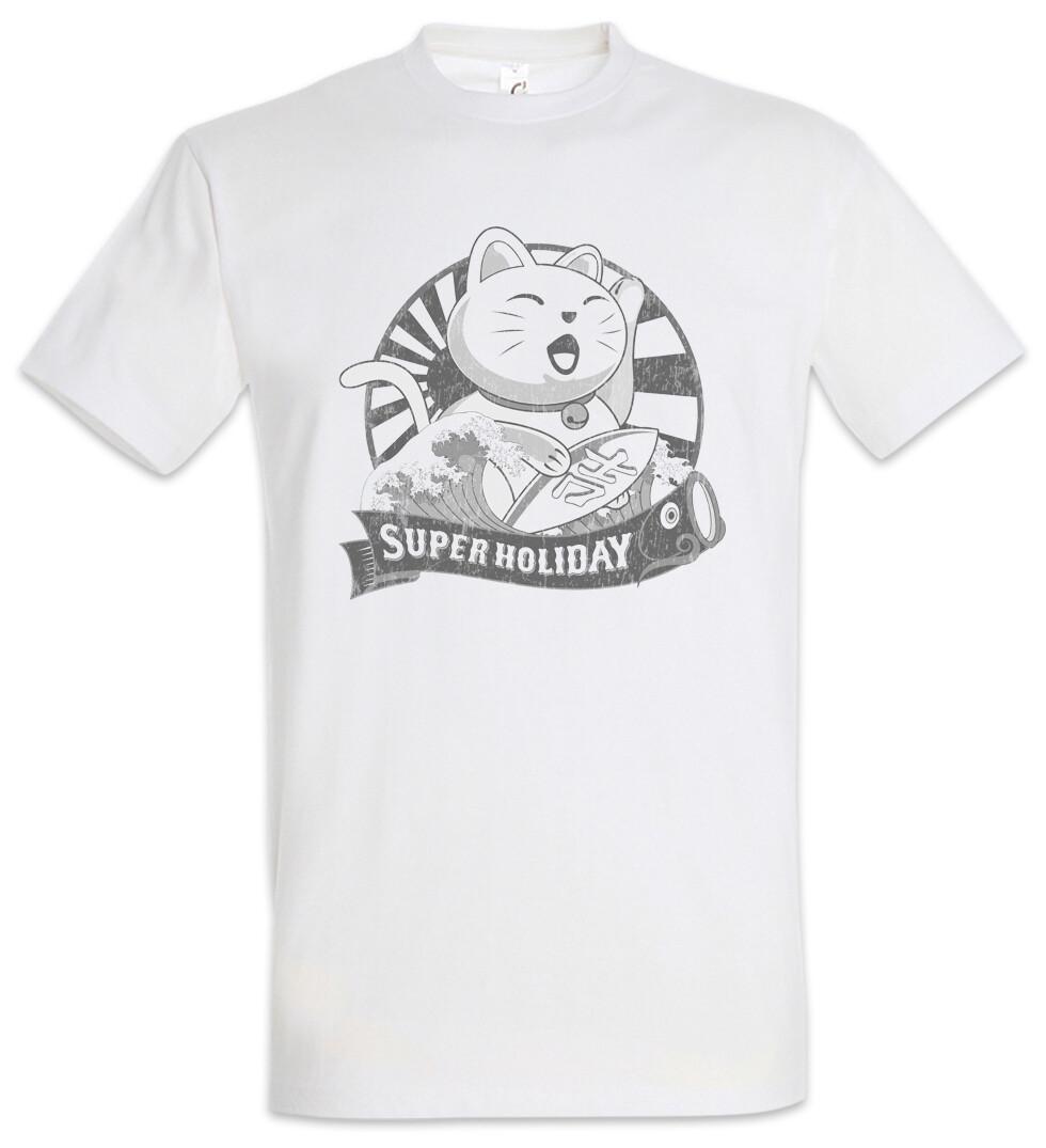 Maneki Neko VII T-Shirt Mens Womens Tees Top Maneki-neko Manekineko Cat Cats Love Addicted Addiction 3XL