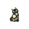 Cute Cartoon Animal Badge Series: Red Fox, Black Cat, Hedgehog Enamel Brooch Accessories