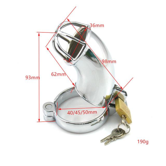 Big Metal Cock Cage Male Chastity Device BDSM Sex Toys for Men Penis Lock Erotic Bondage Husband Loyalty Drop Shipping