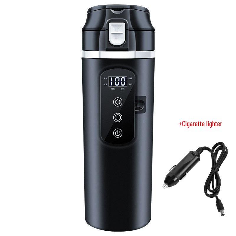 

Universal Car Electric Heated Insulated Kettle - 12V/24V Stainless Steel