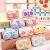 Adorable Transparent Contact Lens Case - Stylish Girlish Heart Glasses Holder