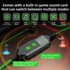 Earphone Sound Card Tuning Charging Screen Display Type C In Ear Electric Sports Gaming Earphone for Laptop Phone