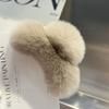 Real Rex Rabbit Hair Small Grab Clip Female Autumn and Winter Hairy Back Head Disc Claw Internet Celebrity Shark Clip Headgear Hairpin