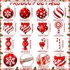 Christmas Candy Pendants Colorful Wooden Lollipop Ornaments 36 Pcs Set for Christmas Tree Decoration Home Garden Party Supplies