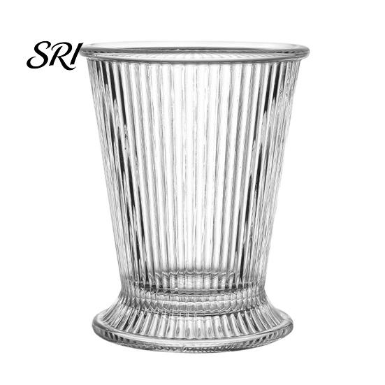 Julep Cup Hand-Rolled Rim Glass with Thickened Wall 310ml Cocktail for Craft Beer Mojito Whiskey Juice & Classic Tumbler Home Bar Hand-rolled Edge A