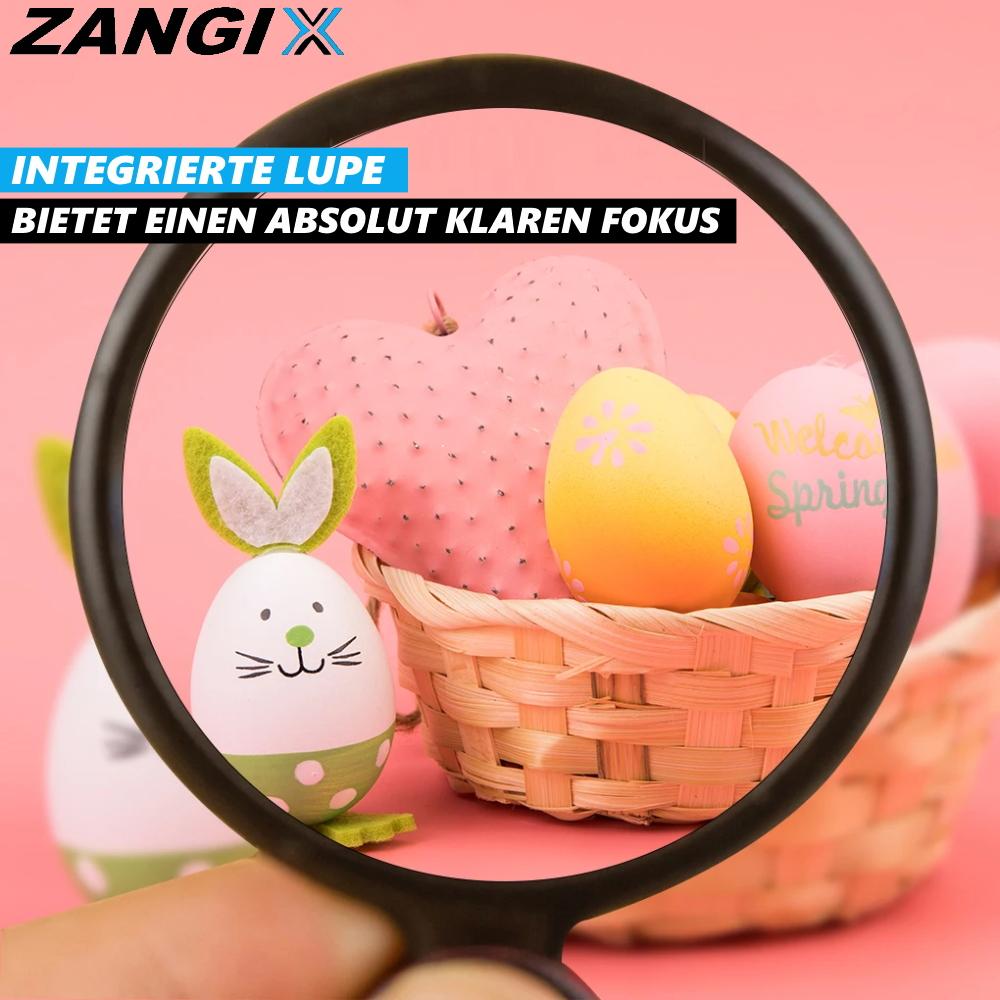 ZANGIX Magnifying Tweezers, Pointed Tweezers, Work Magnifying Glass, Tweezers, Swivel Magnifying Glass Pliers