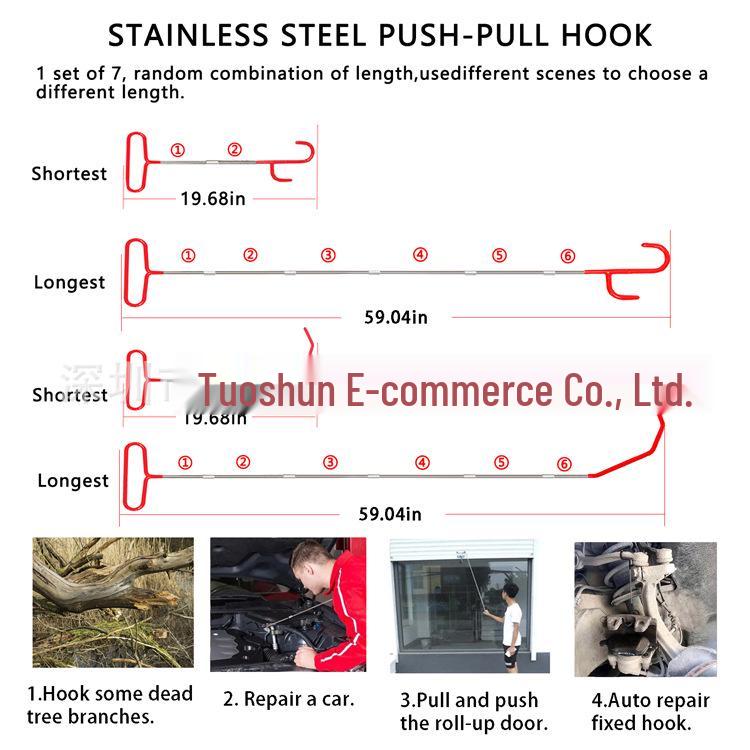 Cârlig de Remorcare pentru Repararea Ușii Mașinii cu Roată a 5-a & Kit de Urgență