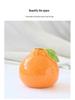 Country Style Ceramic Orange Vase for Hydroponic Ivy and Tabletop Decoration