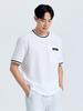 CHALLENGER Men'S In-Pocket Round Short Sleeve Woven Top White