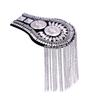 Metal Brooch Shoulder Board Zinc Zinc Alloy Jacket Vintage Brooch Tassel Chain Epaulettes  Party