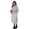Windbreaker Damen Frühling und Herbst New Style Lockeres Temperament Lange Overknee Beige Windbreaker Jacke für Damen