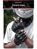 GMBIKER Genuine Leather Retro Motorcycle Half-Finger Gloves - Anti-Fall, Breathable, Full-Finger Optional for Summer Riding