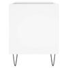 Record Cabinet White 85 x 38 x 48 cm Engineered Wood
