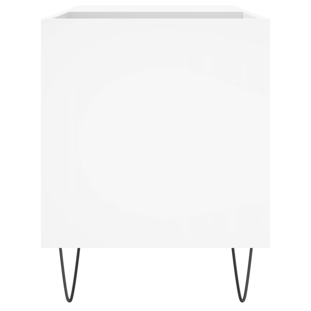 Record Cabinet White 85 x 38 x 48 cm Engineered Wood
