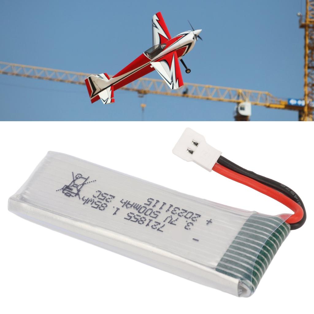 3.7V 500mAh RC Drone Lithium Battery With XH2.54 Plug 721855 Overcharge Protection RC Drone Battery For Udirc H37
